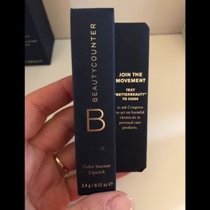 Beautycounter Red Color intense Lipstick.